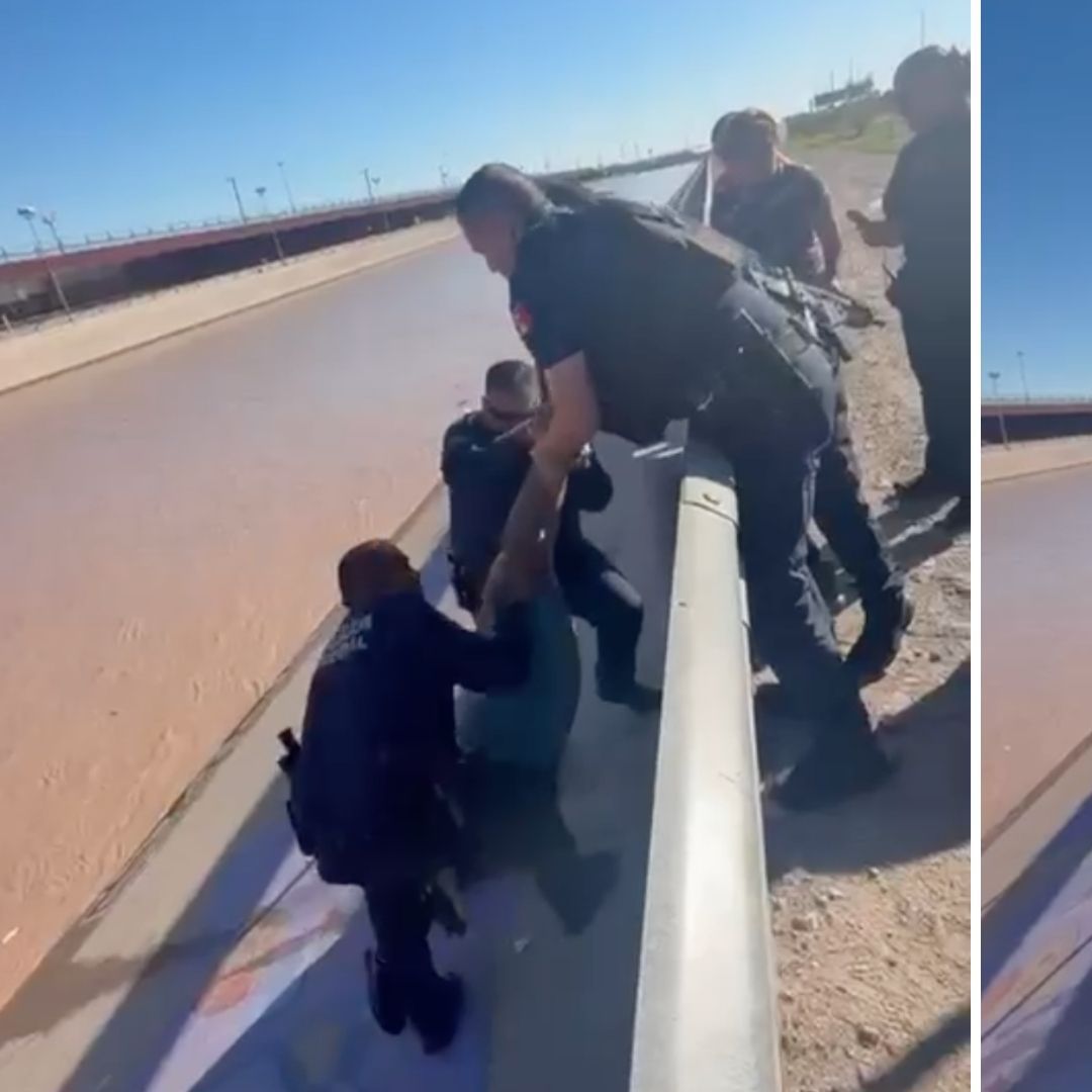 Rescatan a hombre del Río Bravo